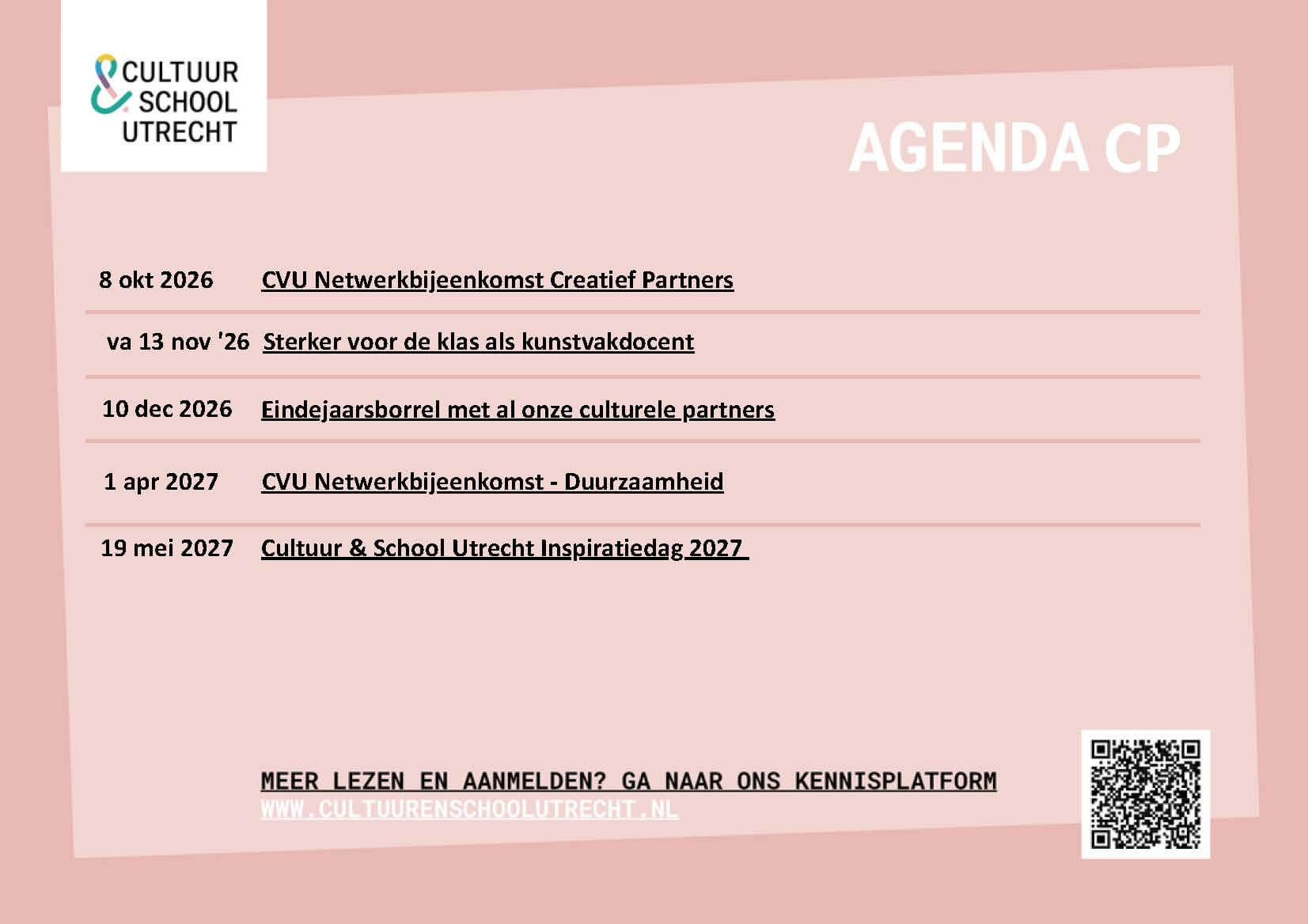 agenda 26-27 voor culturele partners