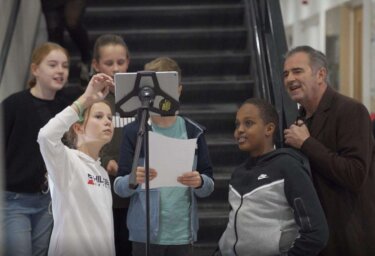 Leerlingen van De Oase maken een filmtrailer met Hoogt on Tour