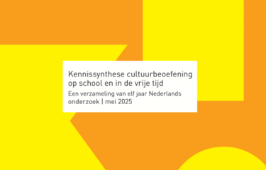 Kennissynthese Cultuurbeoefening op school en in vrije tijd 2025