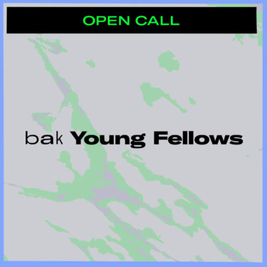Open call Bak Young Fellows - design Sean van den Steenhoven