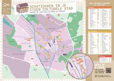 Culturele instellingen en creatieve zzp'ers met culturele activiteiten voor scholen op de kaart van Utrecht