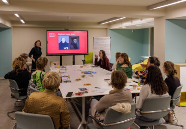 Docenten bij het VO Cultuurcafe in Utrecht